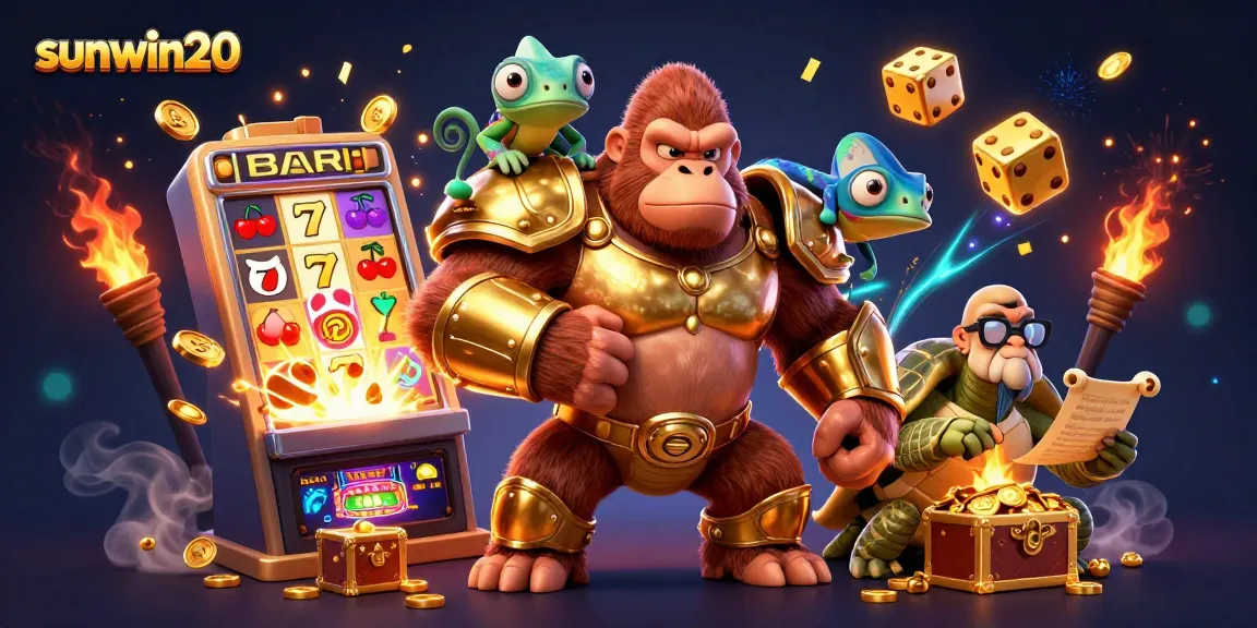 Engage with sunwin20's thrilling 3D casino adventure featuring vibrant characters and jackpot excitement.