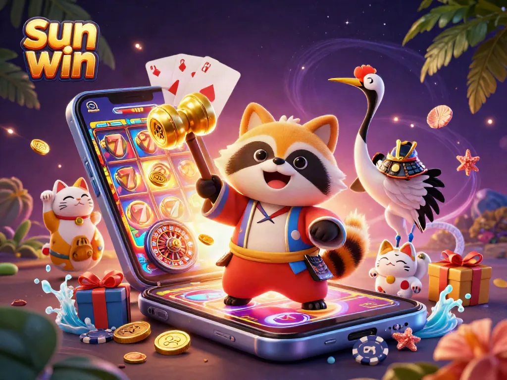 Engage with exciting slot games and win big at sun win, featuring vibrant 3D characters.