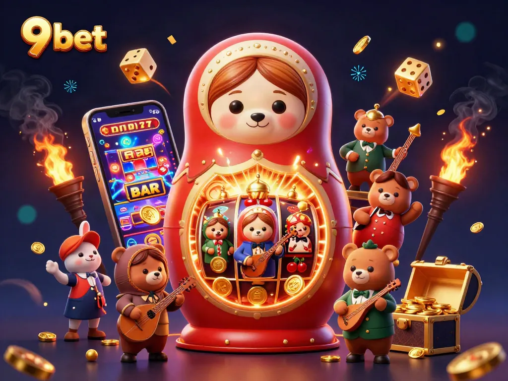 Experience exciting casino adventures with 9 bet featuring playful bears and immersive slot machine moments.