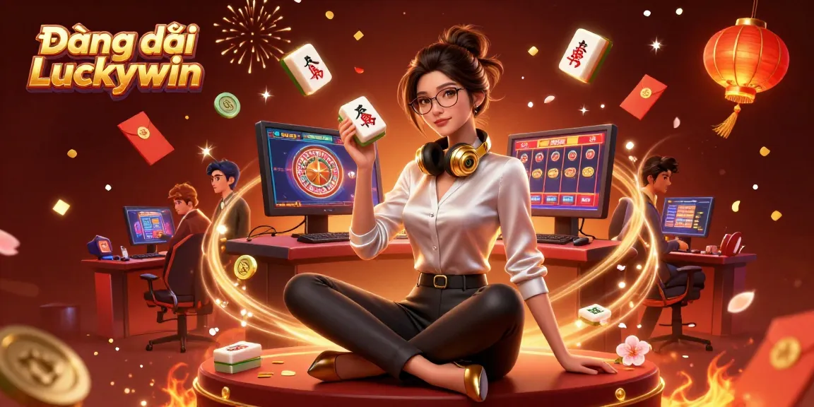 Engage in Đăng ký Luckywin with a vibrant casino illustration showcasing multiple gaming elements.