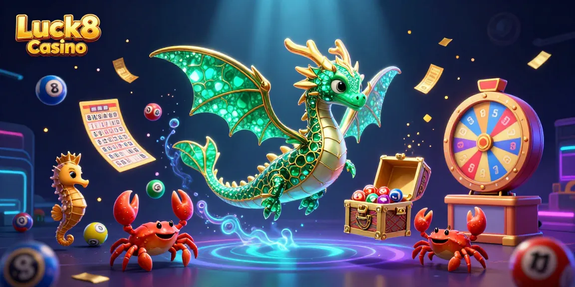 Experience the thrilling vibrancy of Luck8 Casino with a dynamic 3D underwater scene.