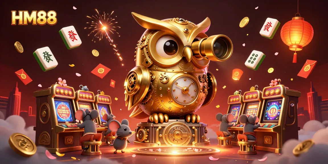 Experience the excitement of HM88 with 3D cartoon characters in a vibrant casino setting.