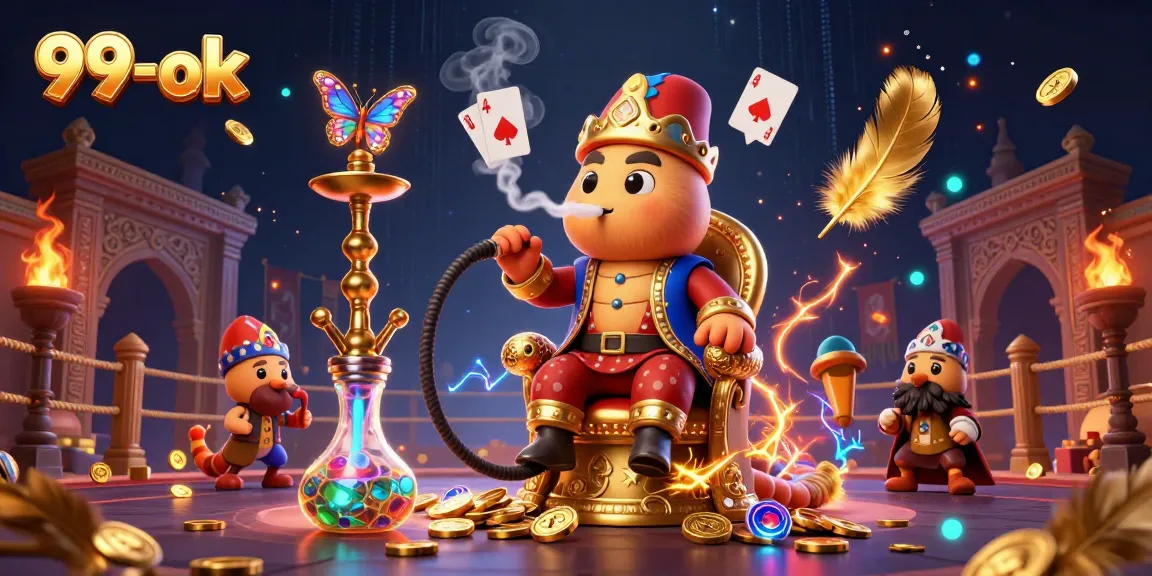 Experience the vibrant excitement of 99-ok online casino with thrilling poker visuals and dynamic elements.