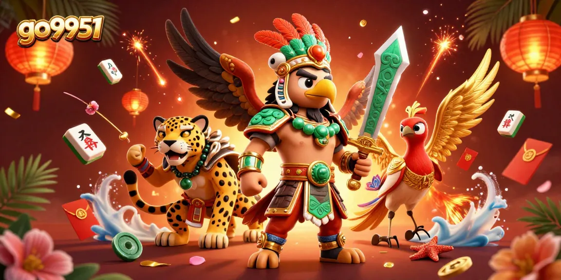 Experience thrilling gameplay at go9951 with vibrant characters and lucky symbols.