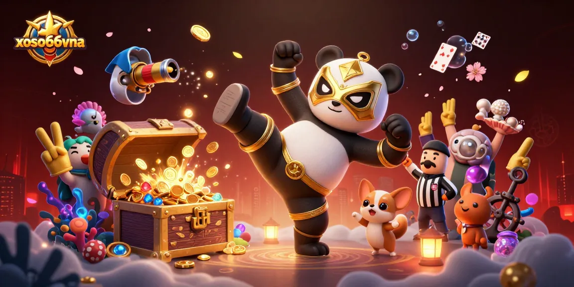 xoso66vna invites players to immerse in a vibrant casino experience with lively characters and dynamic elements.